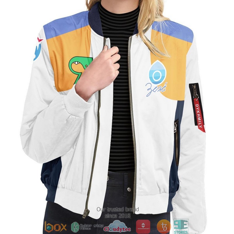 Poke Water Uniform Bomber Jacket word1