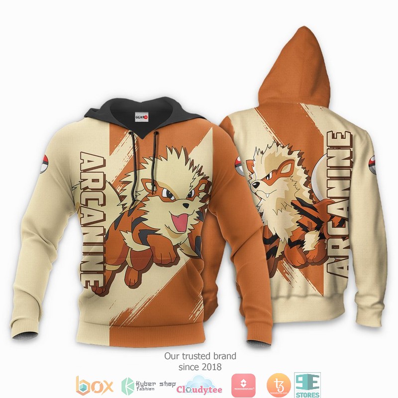 Pokemon Arcanine Anime 3D Shirt, Bomber jacket 3 Pokemon Arcanine Anime 3D Shirt Bomber jacket 1 2