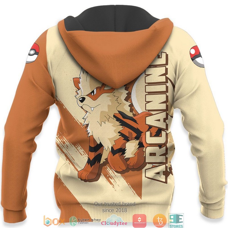 Pokemon Arcanine Anime 3D Shirt, Bomber jacket 5 Pokemon Arcanine Anime 3D Shirt Bomber jacket 1 2 3 4