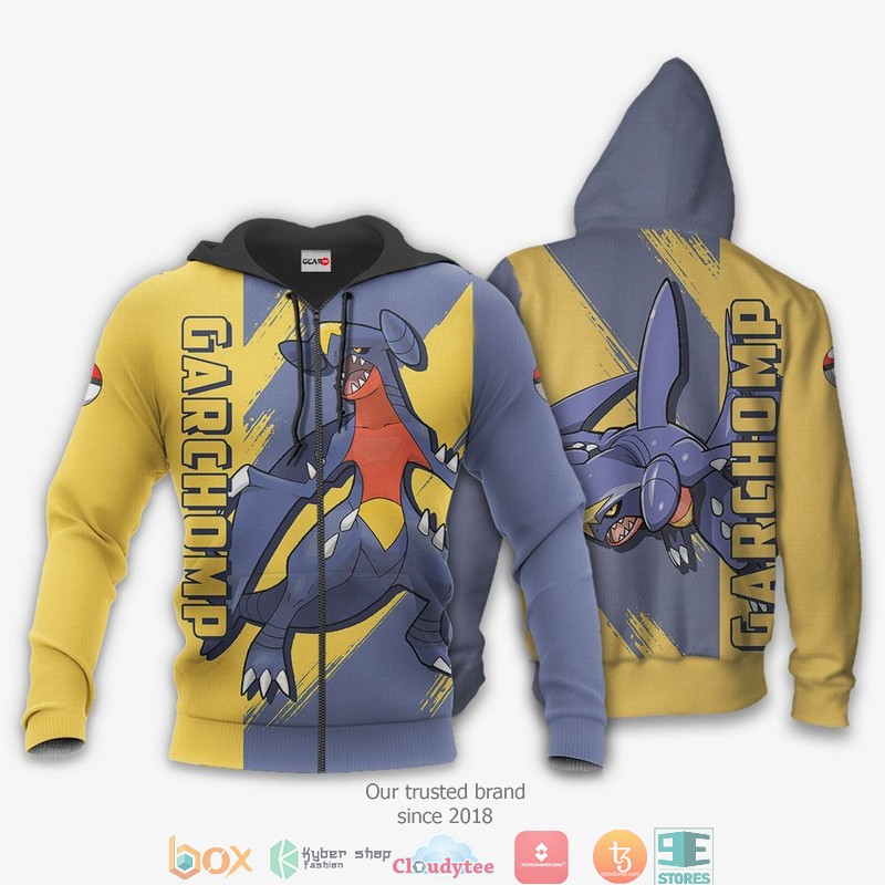 Pokemon Garchomp Anime 3D Shirt Bomber jacket