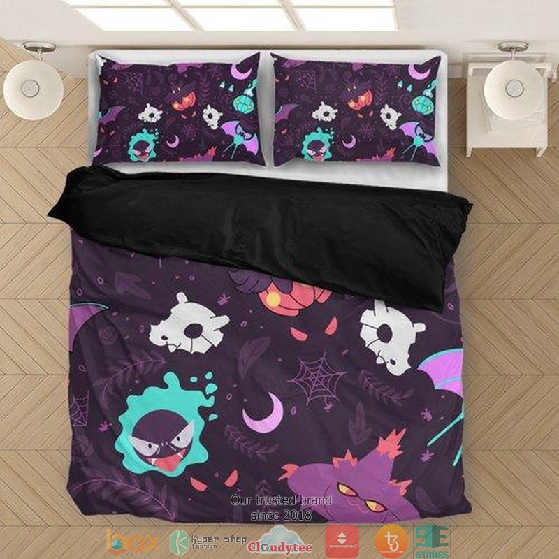 Pokemon Ghost 1 Duvet Cover Bedroom Set