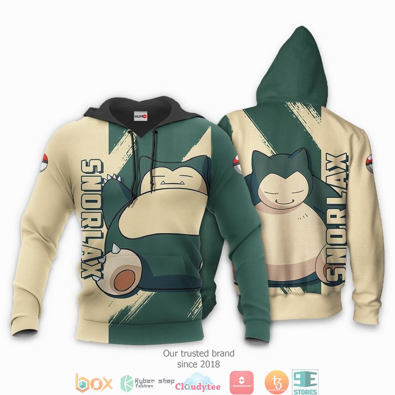 Pokemon Snorlax Anime 3D Shirt, Bomber jacket 3 Pokemon Snorlax Anime 3D Shirt Bomber jacket 1 2