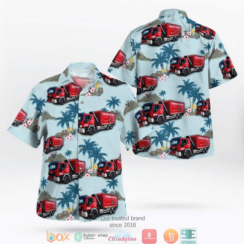 Poland Panstwowa Straz Pozarna Limited Hawaiian Shirt word3