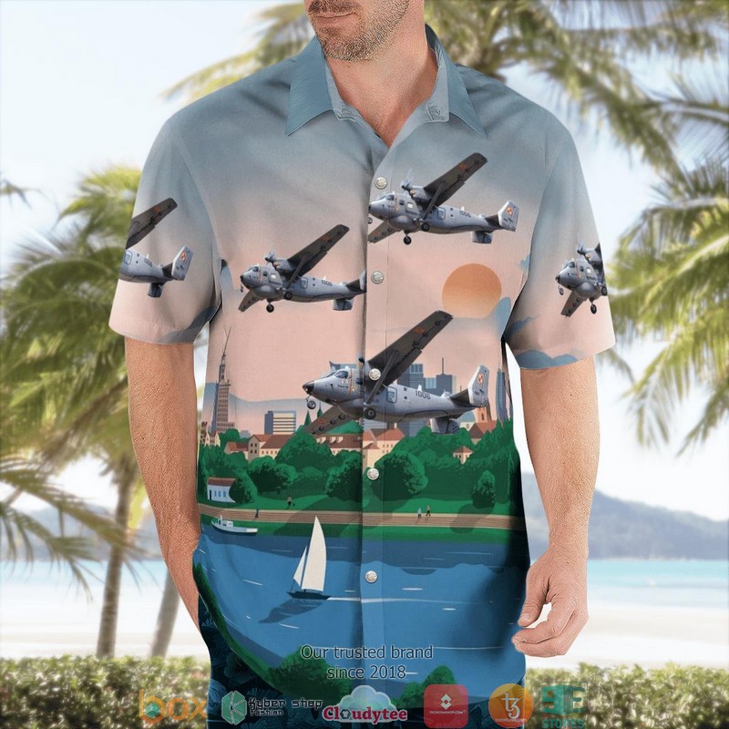 Poland Polish Navy PZL M28 Bryza 1R 3D Hawaii Shirt 1 2 3
