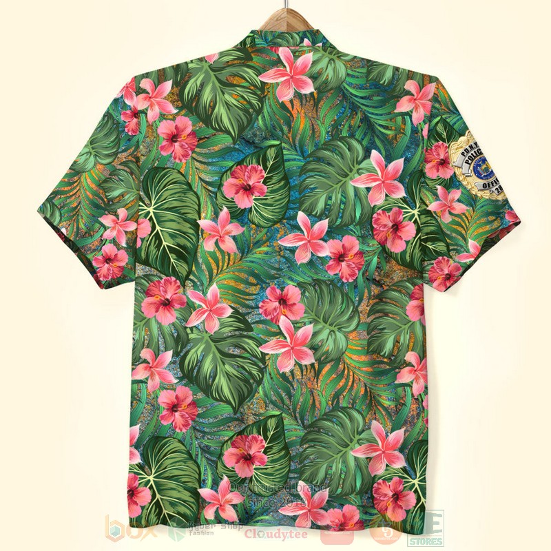 BEST Police Badge, Floral 3D Aloha Shirt 2 BEST Police Badge, Floral 3D Aloha Shirt word3