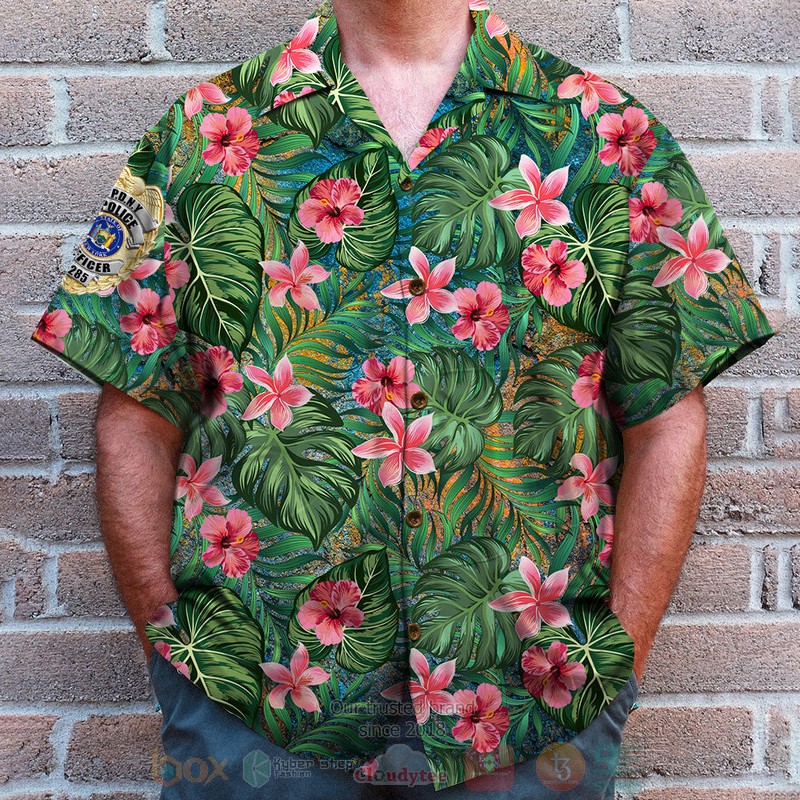 BEST Police Badge, Floral 3D Aloha Shirt 5 BEST Police Badge, Floral 3D Aloha Shirt word3