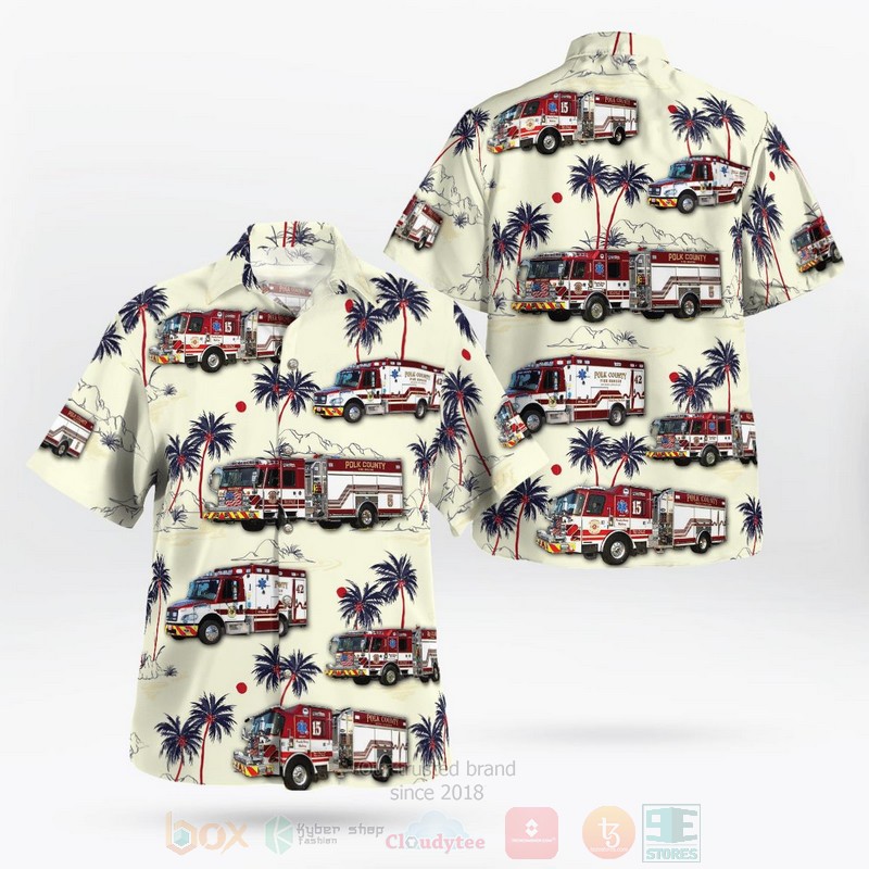Polk County Fire Rescue Hawaiian Shirt