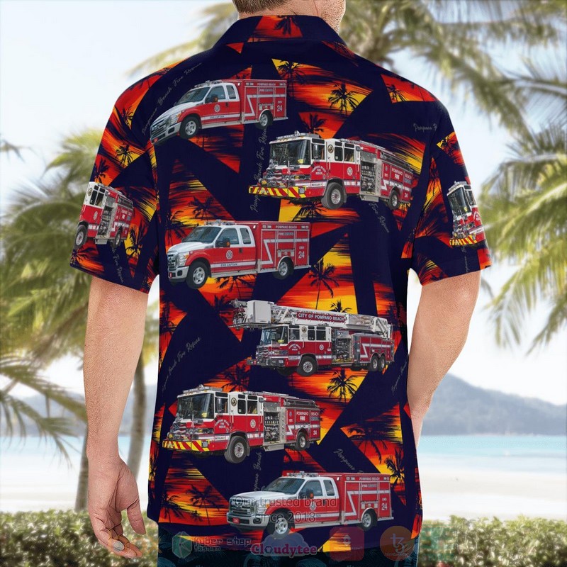 BEST Pompano Beach, Broward County, Pompano Beach Fire Rescue 3D Aloha Shirt 2 BEST Pompano Beach, Broward County, Pompano Beach Fire Rescue 3D Aloha Shirt word2