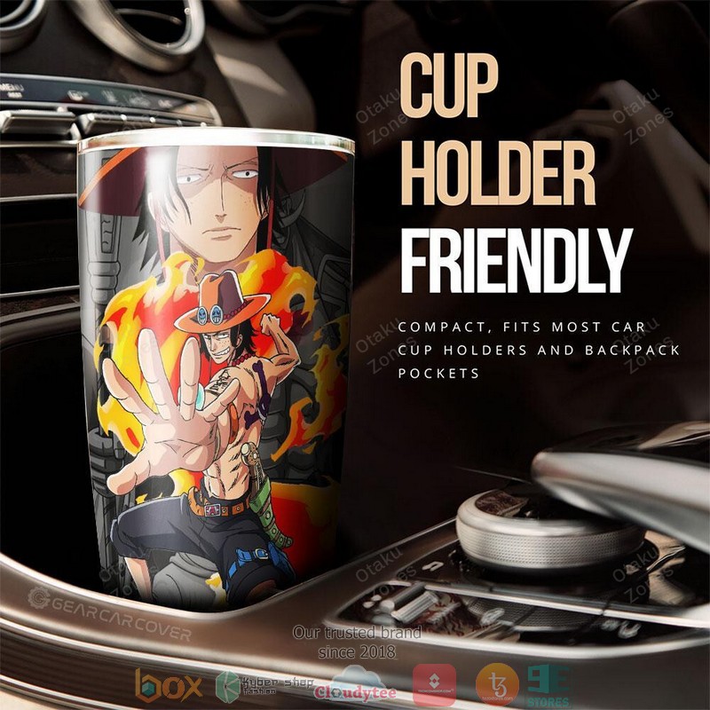 Portgas Ace Anime One Piece Tumbler 2 Portgas Ace Anime One Piece Tumbler 1