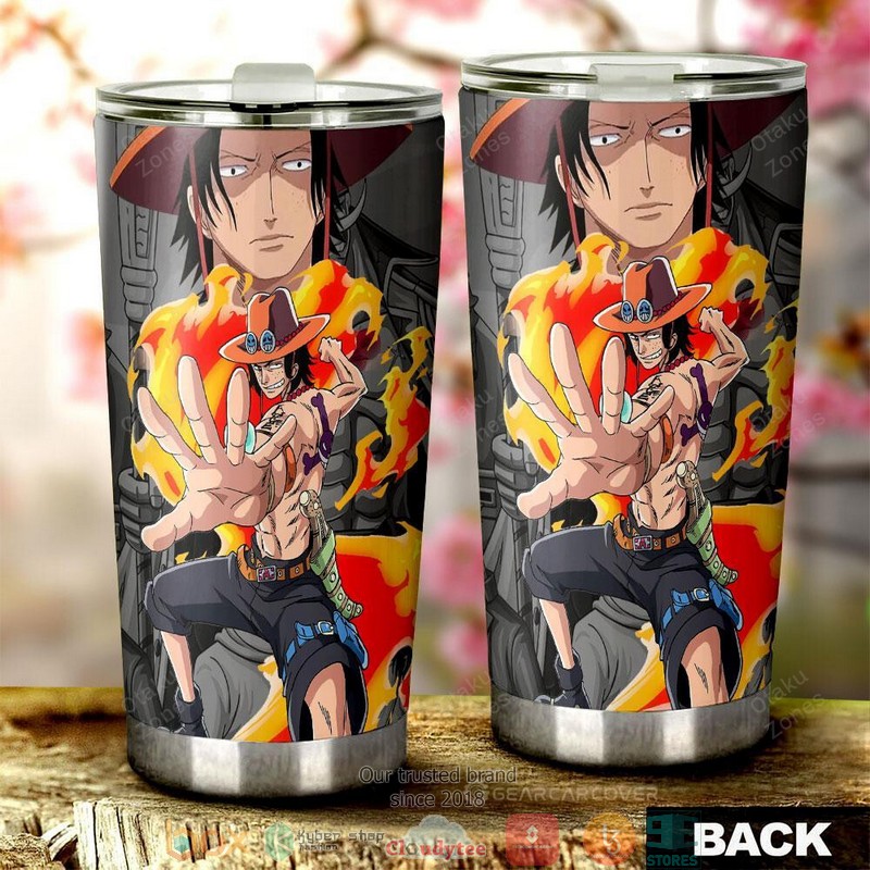 Portgas Ace Anime One Piece Tumbler 3 Portgas Ace Anime One Piece Tumbler 1 2