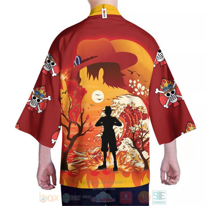 Portgas Ace One Piece Otaku Anime Inspired Kimono 1