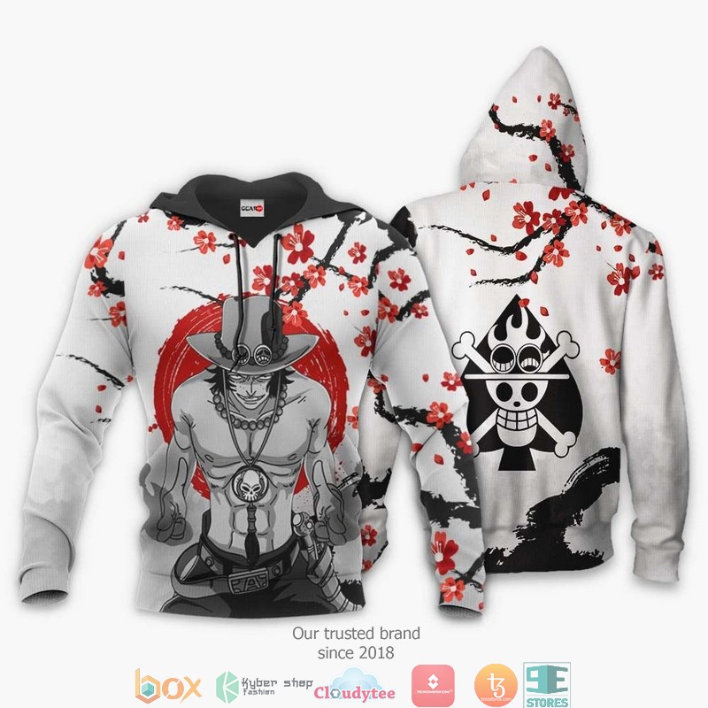 Portgas D. Ace Japan One Piece Anime 3D Shirt, Bomber jacket 3 Portgas D Ace Japan One Piece Anime 3D Shirt Bomber jacket 1 2