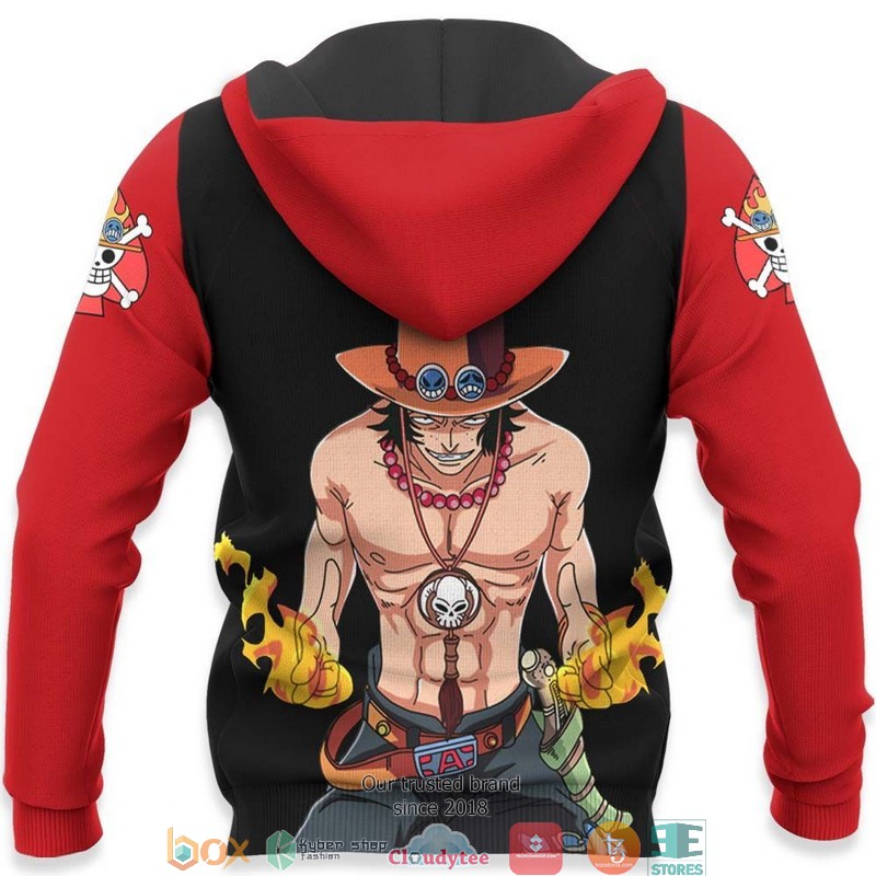 Portgas D Ace One Piece Anime 3D Shirt Bomber jacket 1 2 3 4