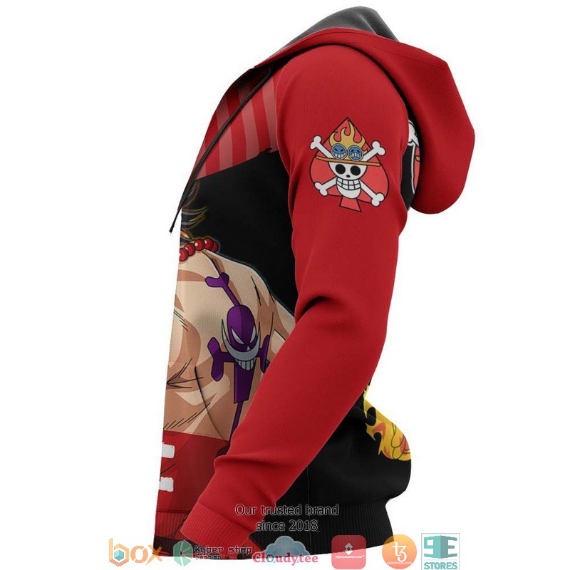 Portgas D Ace One Piece Anime 3D Shirt Bomber jacket 1 2 3 4 5