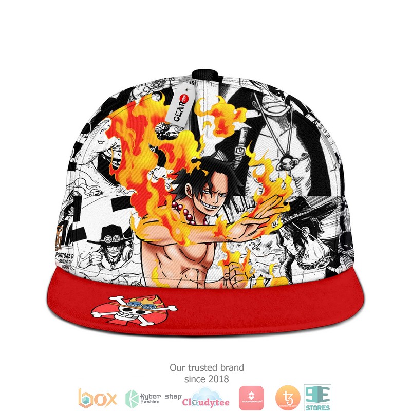 Portgas D Ace One Piece Anime Mix Manga Snapback hat