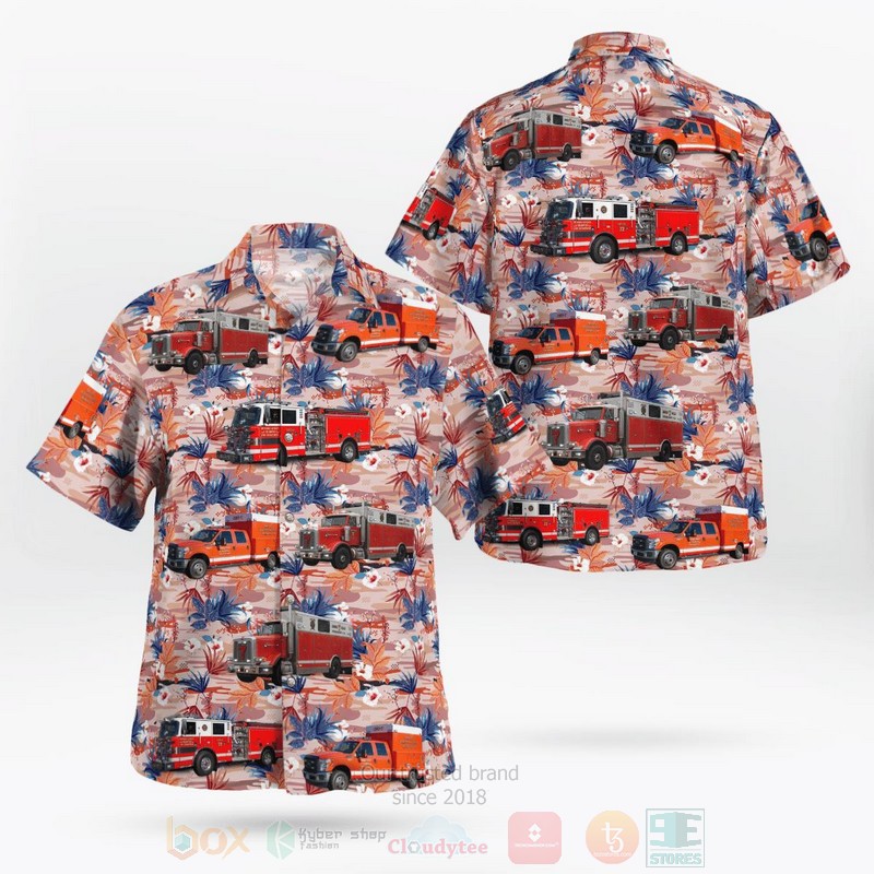 BEST Potomac Heights Volunteer Fire Dept&Rescue Squad 3D Aloha Shirt word1
