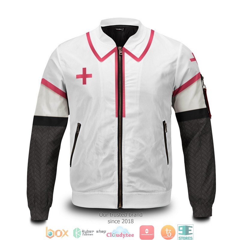 Power Nurse Makima Bomber Jacket word3