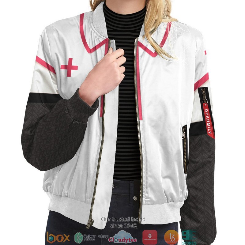 Power Nurse Makima Bomber Jacket word3