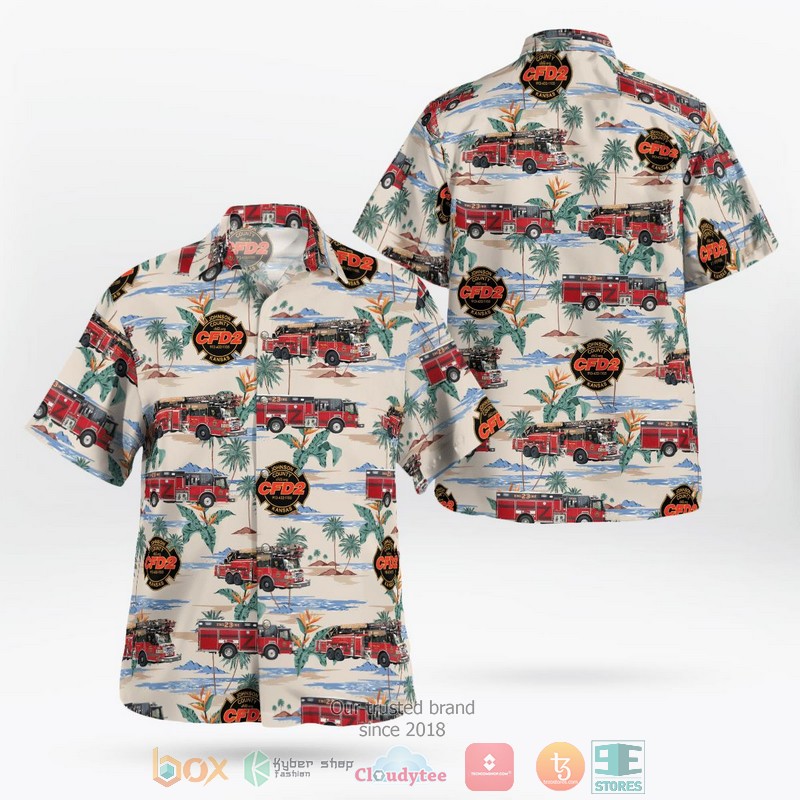 Prairie Village Kansas Consolidated Fire District-2 Hawaiian Shirt word1