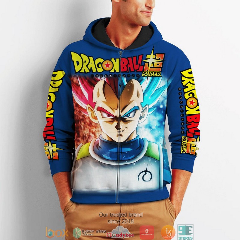 Prince Vegeta Cosplay Dragon Ball Anime 3D Hoodie, Zip Hoodie 2 Prince Vegeta Cosplay Dragon Ball Anime 3D Shirt Bomber jacket 1
