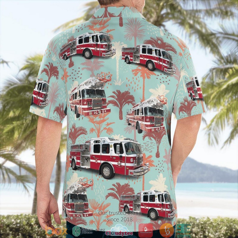 Providence Fire Department Engine 6 Rescue 2 3D Hawaii Shirt 1 2 3