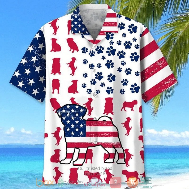 NEW Pug dog Independence Day Is Coming Hawaii Shirt word1