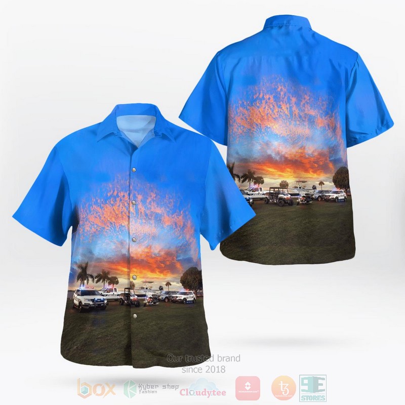 BEST Punta Gorda, Charlotte County, Florida, Punta Gorda Police Department 3D Aloha Shirt word2