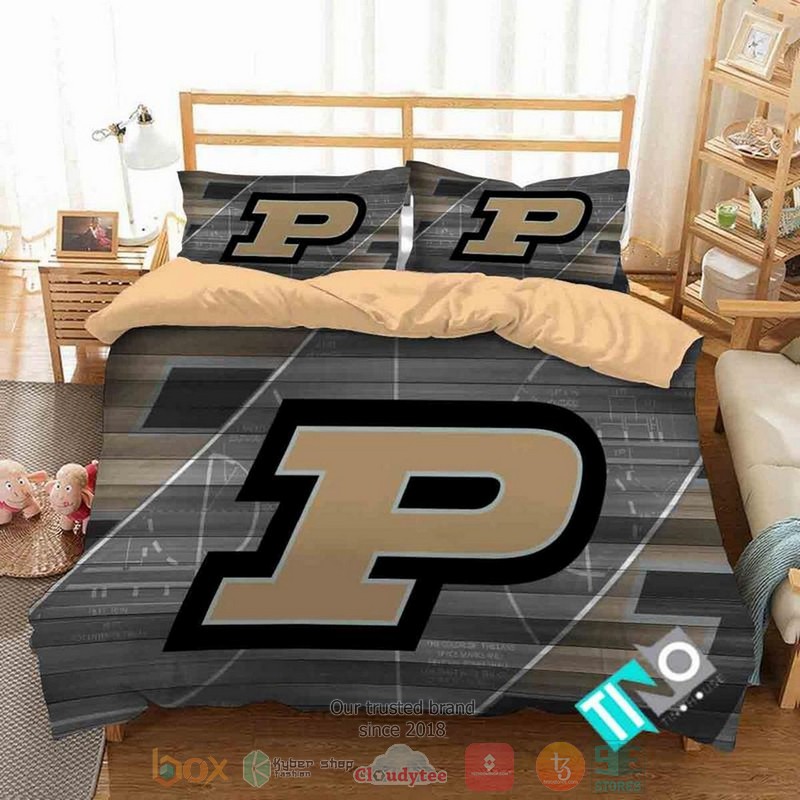 Purdue Boilermakers Logo NCAA Bedding Set