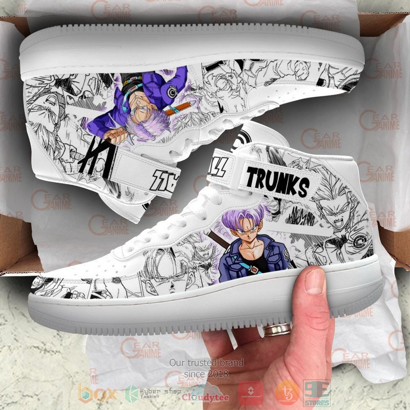 NEW Trunks Dragon Ball Anime Mix Manga High Top Air Force Shoes 4 Trunks Dragon Ball Anime Mix Manga High Air Force Shoes 1 2 3