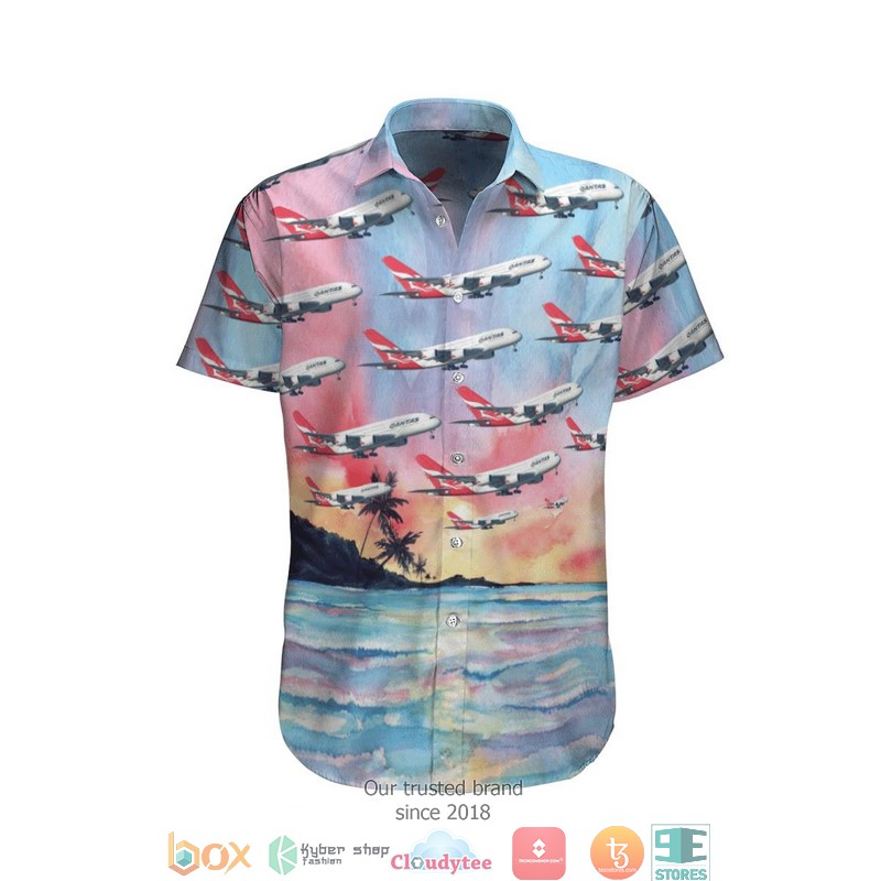 Qantas Airways Airlines Limited Hawaiian Shirt 6 Qantas Airways Airlines Limited Hawaiian Shirt word1