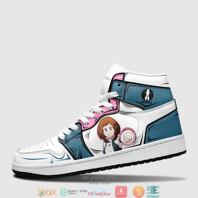 Ochako Uraraka MHA Anime Air Jordan High Top Shoes 3 Ochako Uraraka MHA Anime Air Jordan High Top Shoes 1 2
