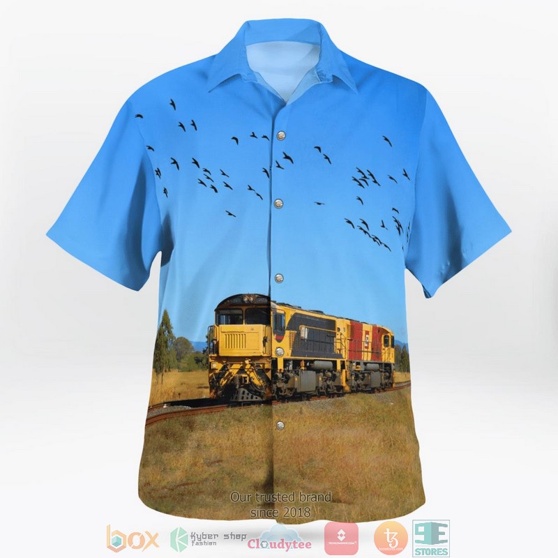 NEW Queensland Rail QR Light Engine Hawaii Shirt 3 NEW Queensland Rail QR Light Engine Hawaii Shirt word1