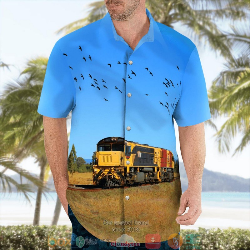 NEW Queensland Rail QR Light Engine Hawaii Shirt 4 NEW Queensland Rail QR Light Engine Hawaii Shirt word1