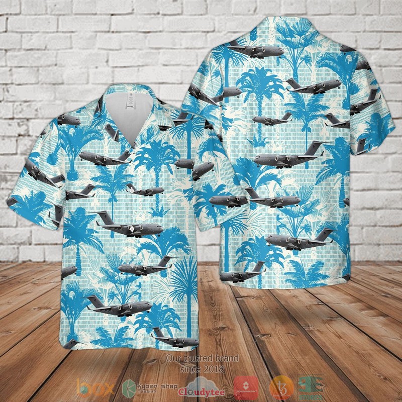 RAAF Boeing C-17 Globemaster Hawaiian Shirt 2 RAAF Boeing C 17 Globemaster Hawaiian Shirt