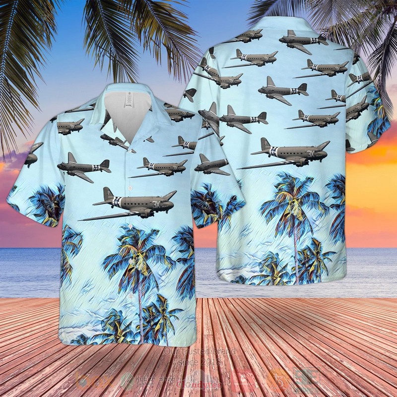BEST RAF DC3 Skytrain-Dakota 3D Aloha Shirt 1 RAF DC3 Skytrain Dakota Hawaiian Shirt