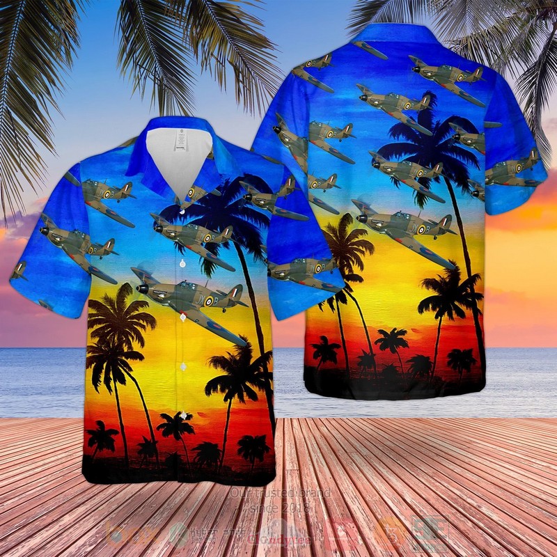 RAF Hawker Hurricane Mk II C Hawaiian Shirt