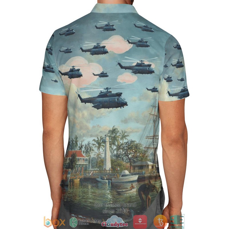 RAF The Puma HC Mk2 Sky Limited Hawaiian Shirt 3 RAF The Puma HC Mk2 Sky Limited Hawaiian Shirt word1