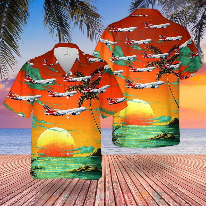 RAF VIP Voyager Airbus A330 243 MRTT Hawaiian Shirt