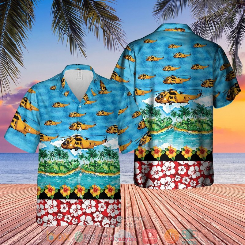 RAF Westland Sea King HAR3 Coconut blue Hawaiian Shirt