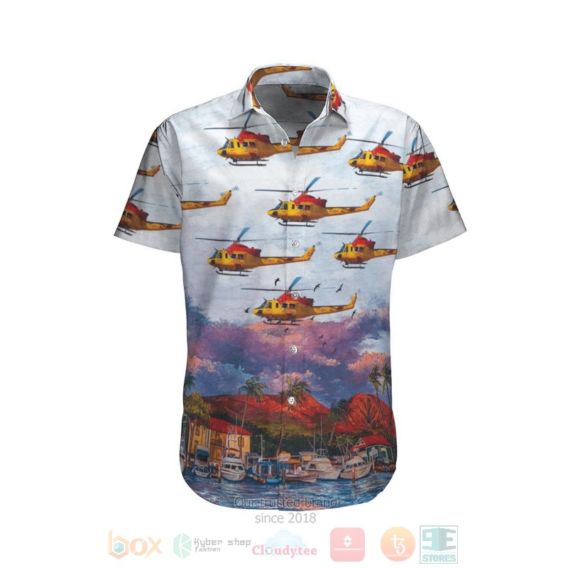 RCAF Bell CH 146 Griffon 412CF SAR Hawaiian Shirt