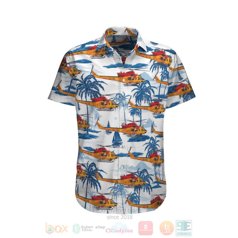 RCAF Bell CH 146 Griffon 412CF SAR White Hawaiian Shirt
