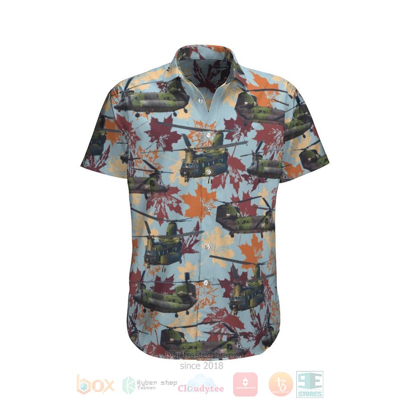 RCAF CH 147 Chinook Blue Hawaiian Shirt