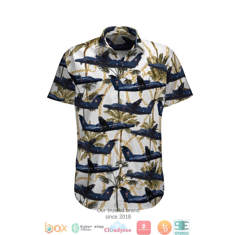 RCAF De Havilland Canada CT-142 Dash 8 DHC-8-102 Vintage Limited Hawaiian Shirt word3