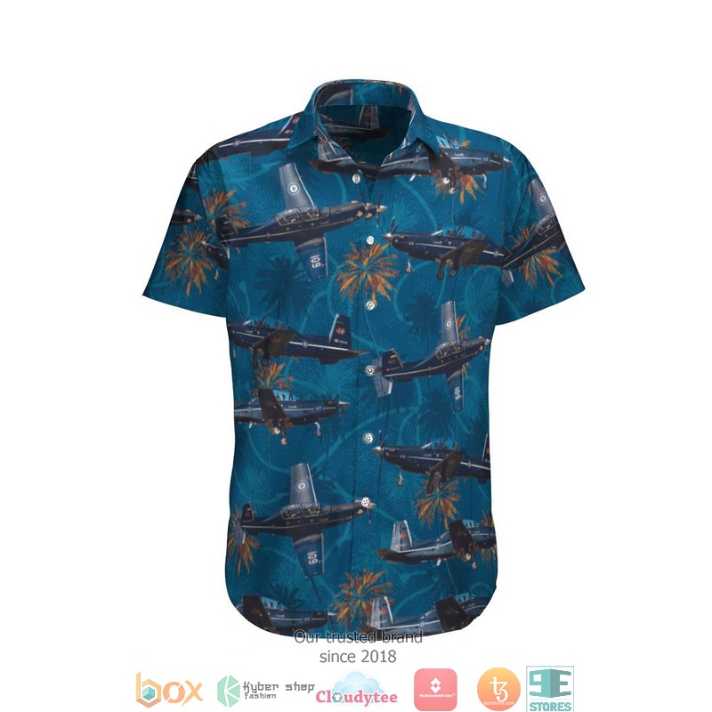 RCAF Raytheon CT-156 Harvard II Limited Hawaiian Shirt word2