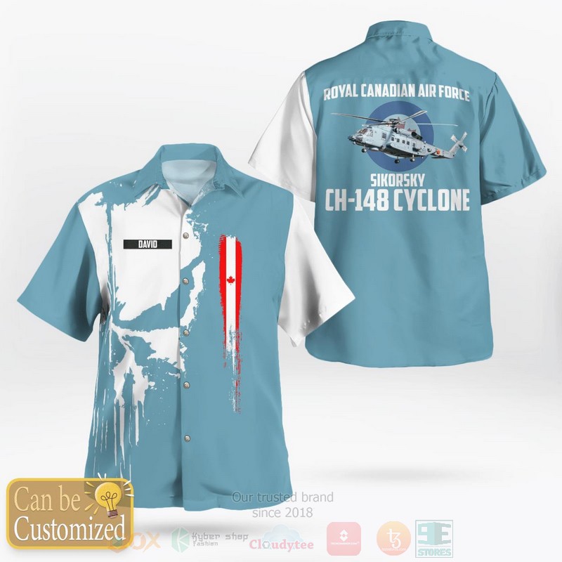 BEST RCAF Sikorsky CH-148 Cyclone S-92 Custom Name 3D Aloha Shirt 1 BEST RCAF Sikorsky CH-148 Cyclone S-92 Custom Name 3D Aloha Shirt word3