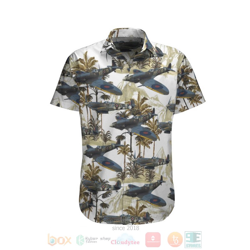 BEST RCAF Supermarine Spitfire 3D Aloha Shirt 1 RCAF Supermarine Spitfire Hawaiian Shirt