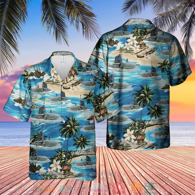 RN Astute Class Submarine Astute S119 Hawaiian Shirt