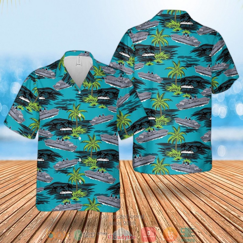 RN HMS Albion L14 Hawaiian Shirt 1 RN HMS Albion L14 Hawaiian Shirt