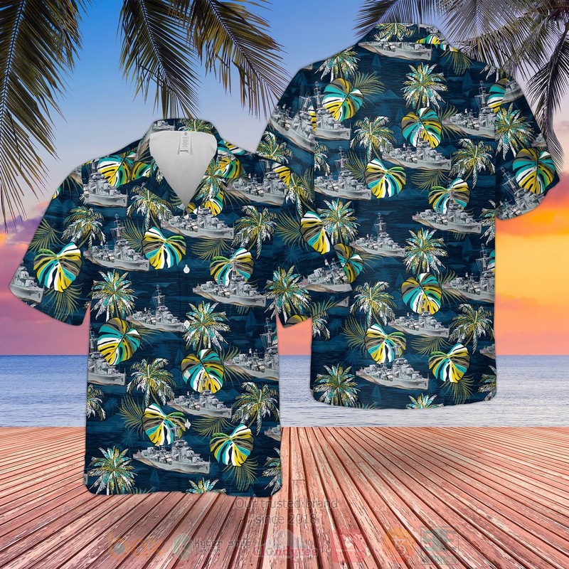 BEST RN Historical C-class Destroyer 3D Aloha Shirt 1 RN Historical C class Destroyer Hawaiian Shirt
