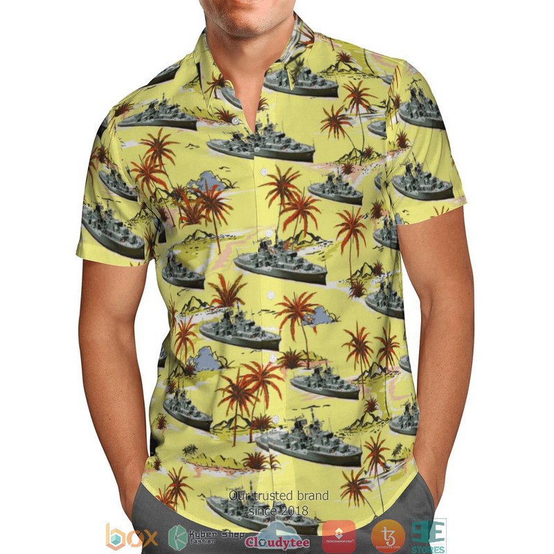 RN Historical Daring-class Destroyer Limited Hawaiian Shirt 2 RN Historical Daring-class Destroyer Limited Hawaiian Shirt word3